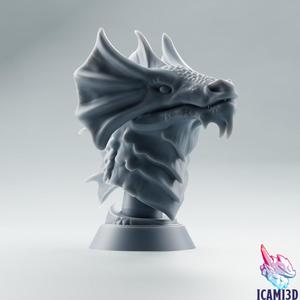 Bronze Dragon bust