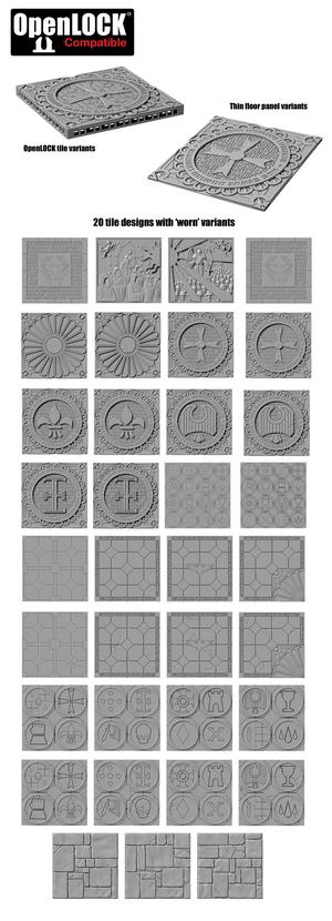 Throne Room Floor Tile and Steps pack (OpenLock compatible)
