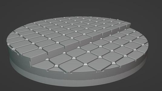Imperial marble floor bases