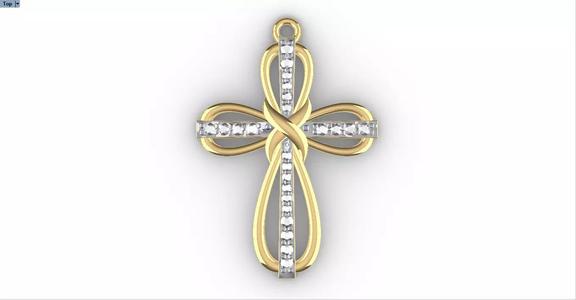 CROSS DIAMOND PENDANT
