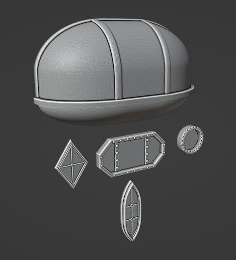 Science Fiction 28mm Scale Windows Set