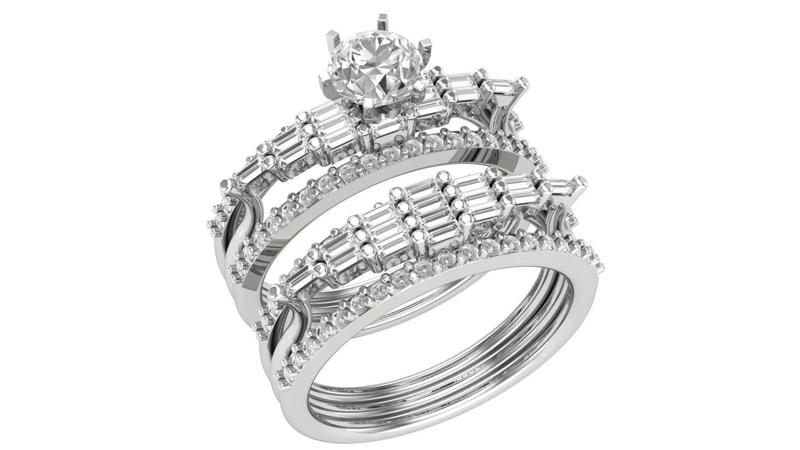 Bridal Set 3dm stl renders details
