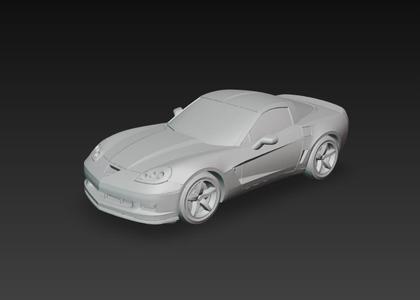 Chevrolet Corvette C6 ZR1 3D Model – Auto Deportivo para Impresión 3D