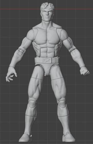 3D scan of Marvel Legends Vulcan