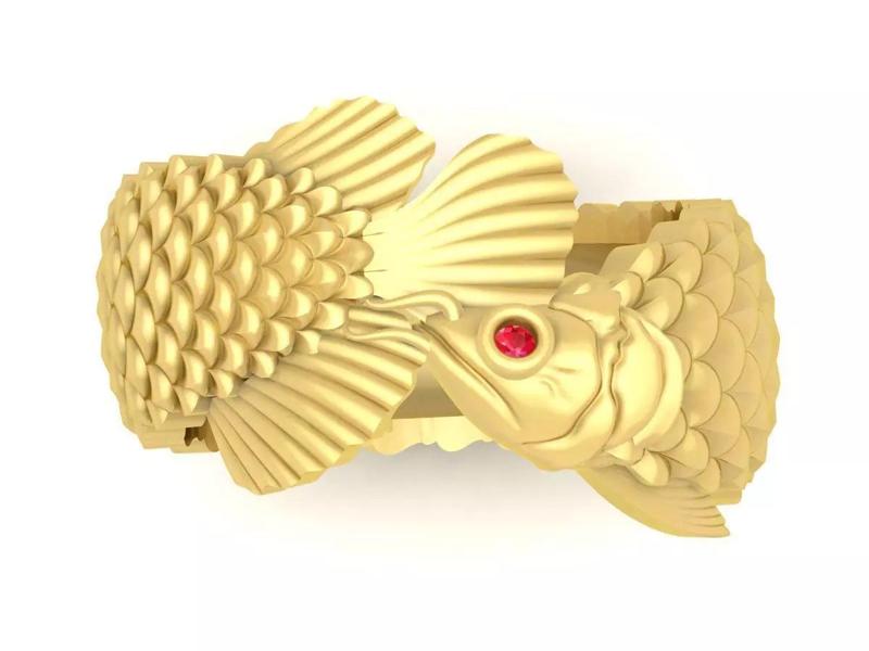 Arowana ring Fish Ring 3632