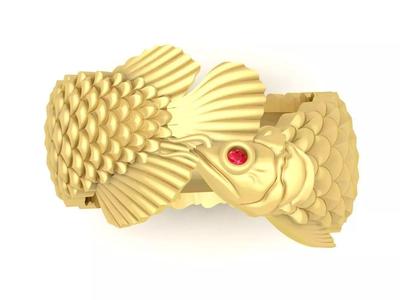 Arowana ring Fish Ring 3632
