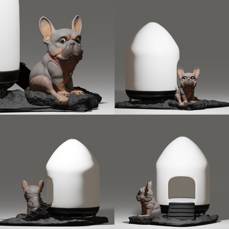 Moon the French Bulldog from Moon - oc 3d printable files