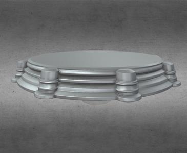 Decorative round base