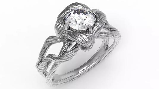 Branch vood ring gem