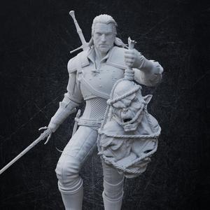 The Witcher - Geralt of Rivia Trophy Figurine