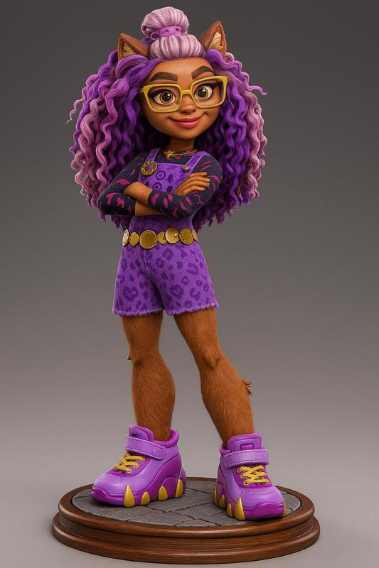 Clawdeen Wolf Figure - Monster High (Netflix)
