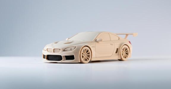 BMW M6 GTLM 3D Model Scale