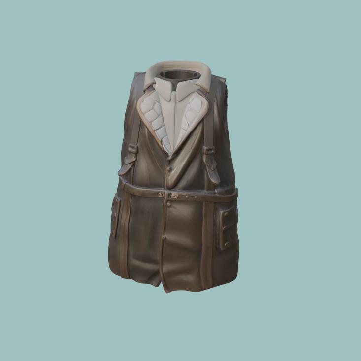 Leather Battle Coat for Custom Playmobil