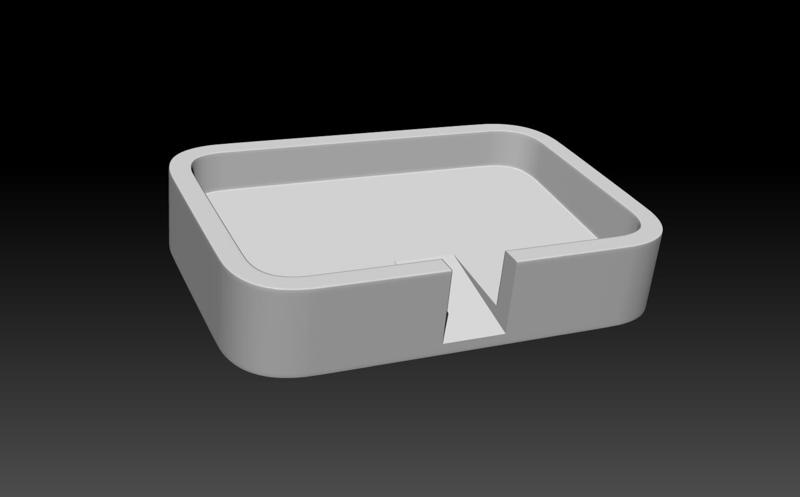 Soap dish tilt (smooth)