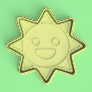 cutter + stamp sprunki sol / sprunki Mr Sun cutter + stamp