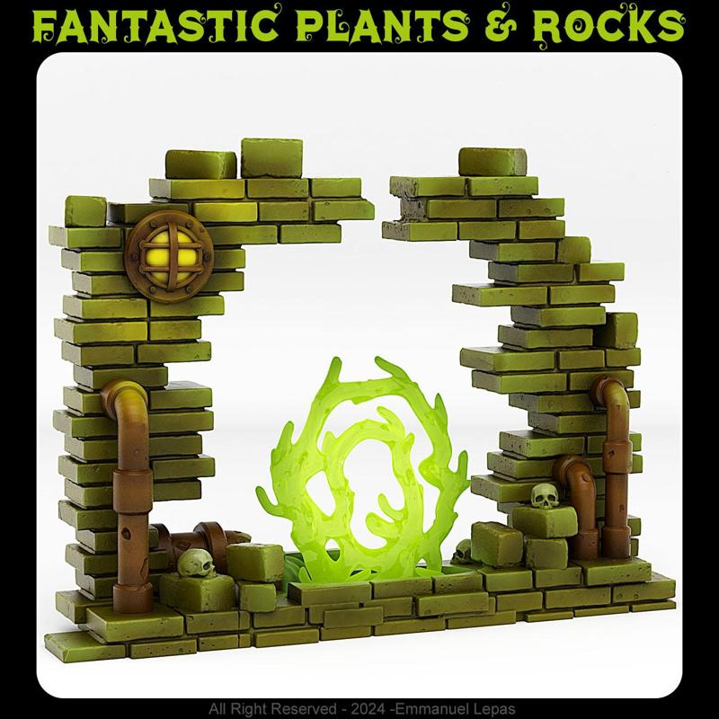 SEWER PORTAL WITH ITS TOXIC LIQUID EFFECT