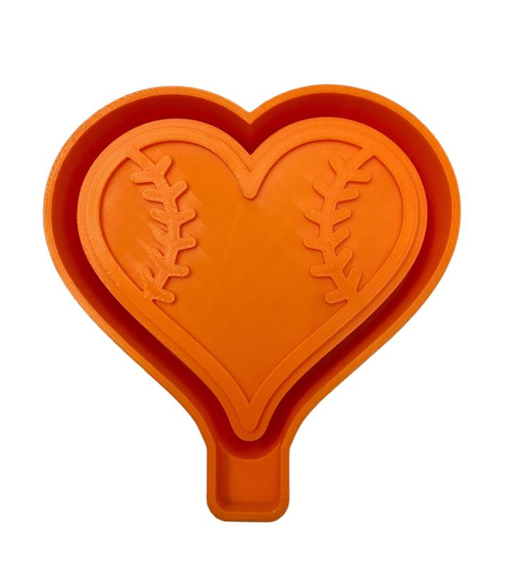 Baseball Heart Mold Housing STL
