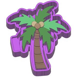 Palm Tree Coconut Freshie STL Mold Housing