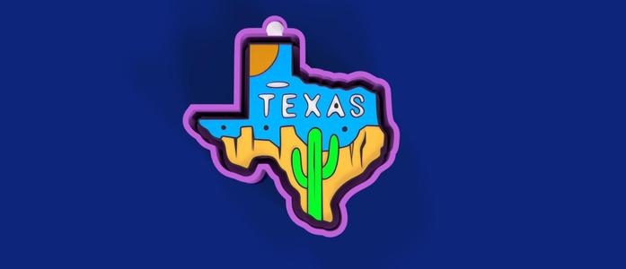 Texas Pride Mold Freshie Versatile – Bold & Iconic
