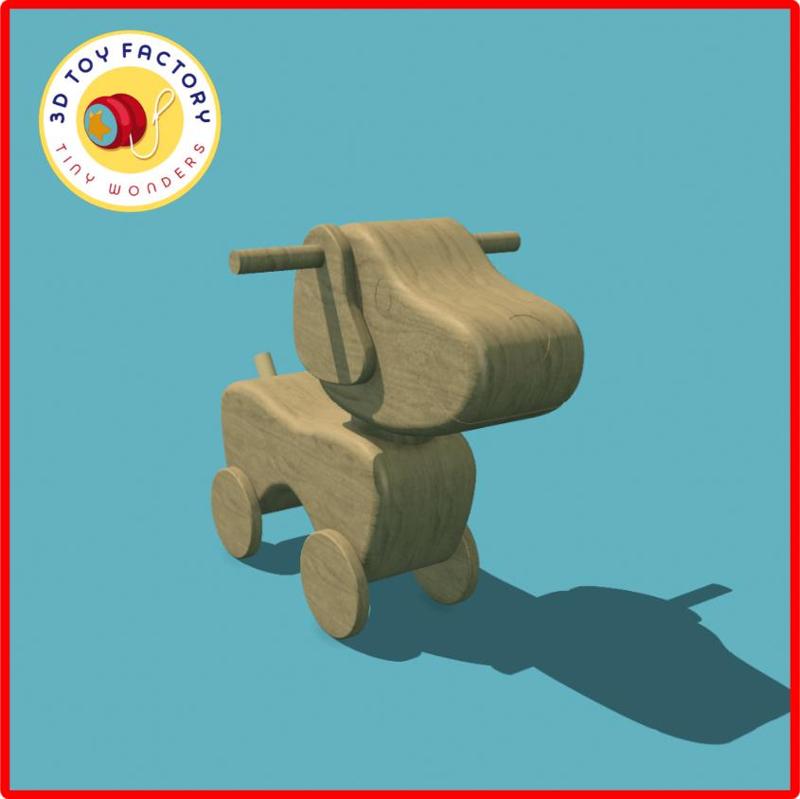 Wooden Toy Dog