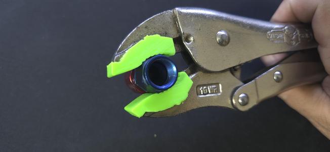 3D printed Soft Jaws for your Vice Grips! Great for delecate work or building AN fittings!