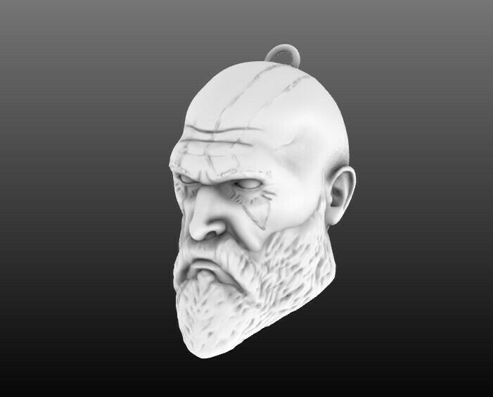 Warriors Kratos GOW Visage Pendant The Embodiment of Strength