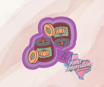 Fall Pumpkin Candle Vent Freshie Mold