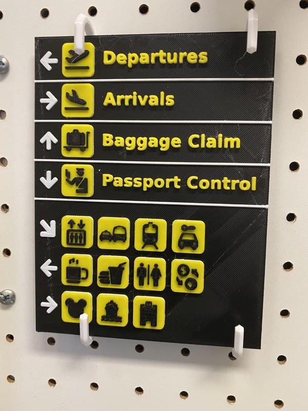 Airport Sign Arrival Departures