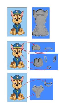 Cortador patrulha canina-chase