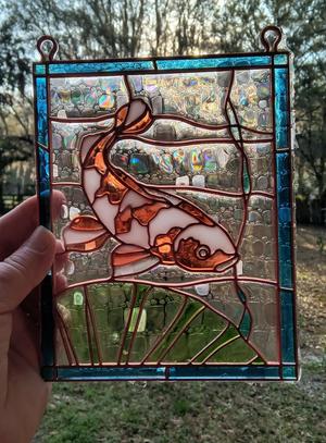 Sun Catcher Koi Fish Pond