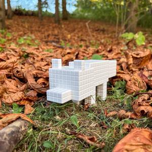 Pixelated Fox - Renard - STL File - Pixel Art 3D Model - 3D Printing - Support-Free - Magnetic Assembly - Creature - Minecraft