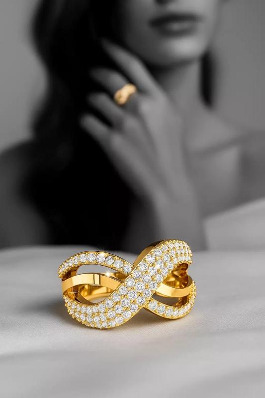 Golden Infinity Luxe Ring
