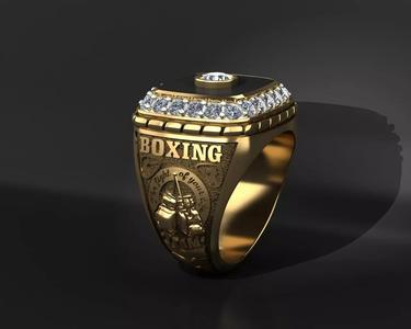 Gold ring box