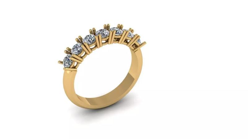 Half Eternity Band Ring