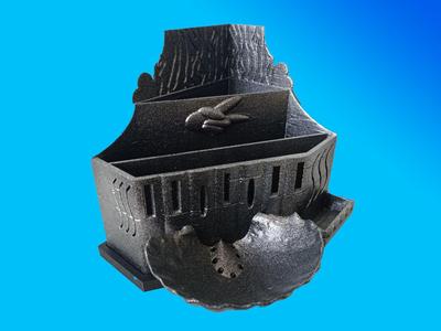 Cutlery holder with soap holder