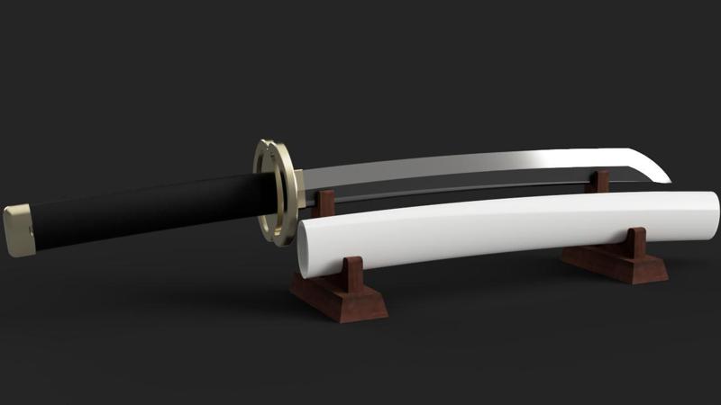 Demon Slayer Kimetsu no Yaiba - Genya Shinazugawa's Wakizashi Katana - Scabbard