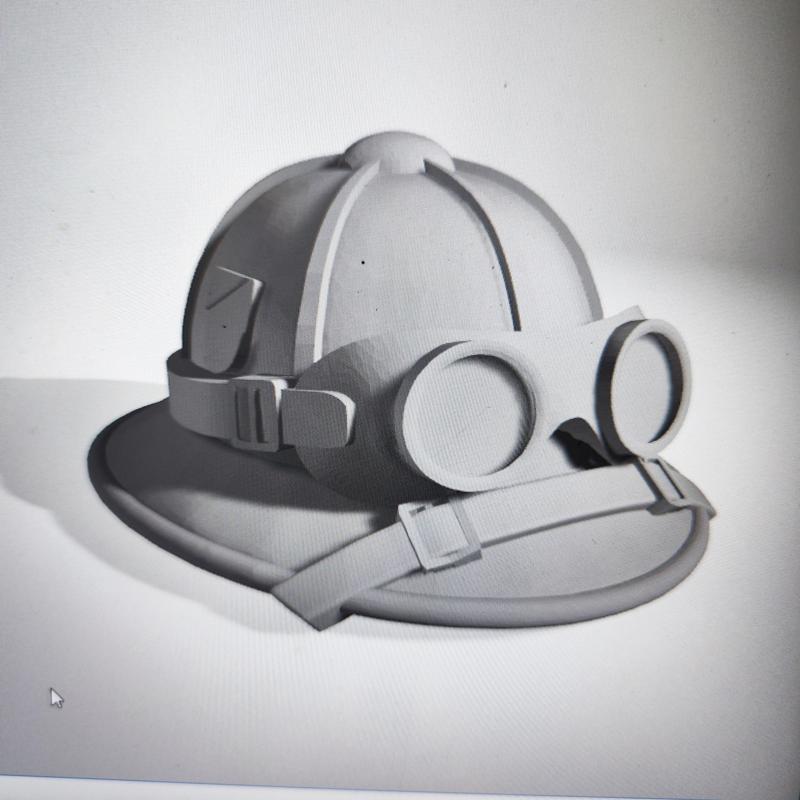 Cap with glasses for soldiers or officers afrika korps