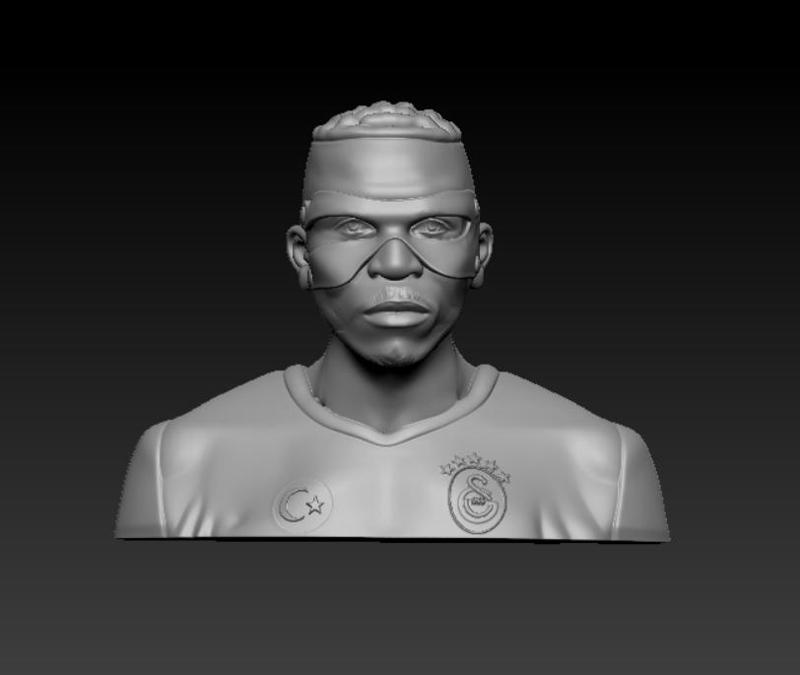 Victor Osimhen 3D Printable Bust – Galatasaray Special Edition