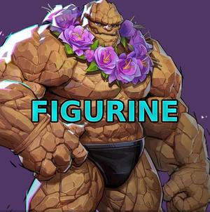 Ben Grimm Fantastic Four The thing Sunshine Thing Marvel Rivals Clothed Custom Figurine