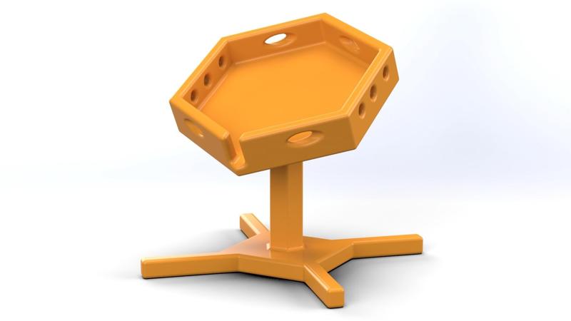 Hexagon Soap Holder with four leg stand