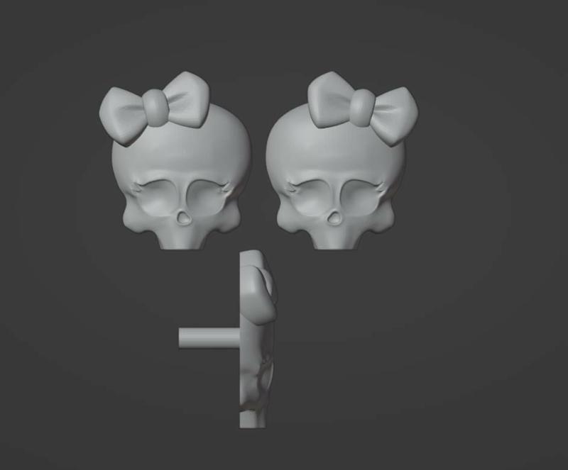 Monster High Skulette Earrings Replacements