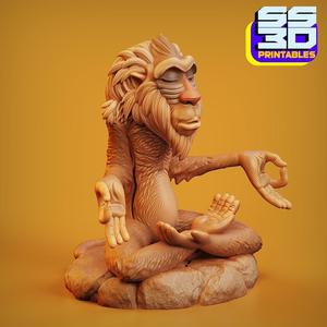 Lion King Rafiki 3D Printable Model - STL Format