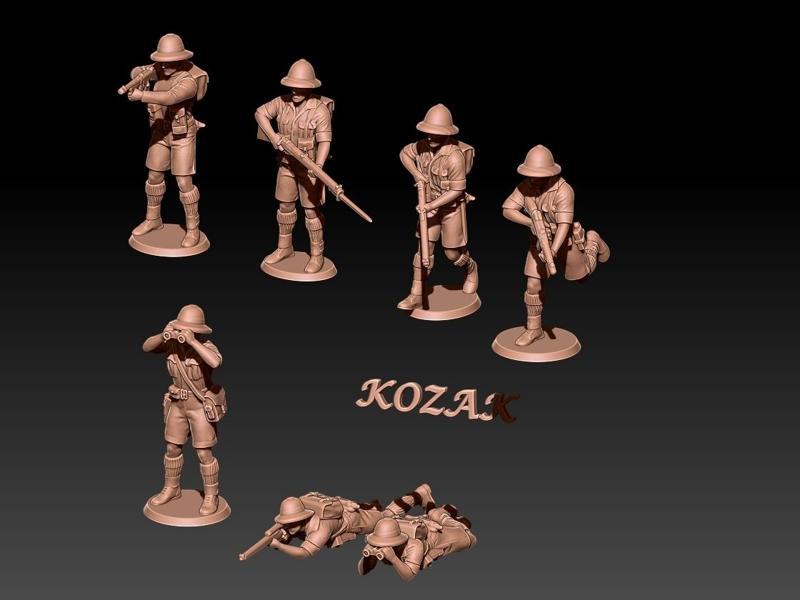 ww2 british infantry with pith helmet Africa set 3