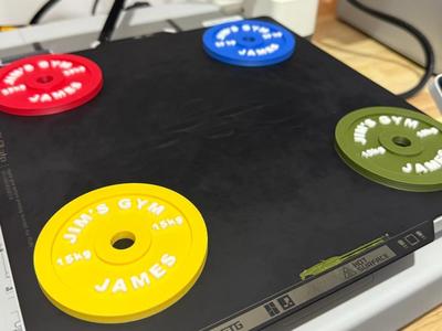 Weight Plate Coasters