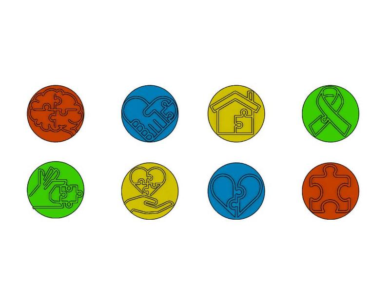 Autism-Themed Brigadeiros Stamps