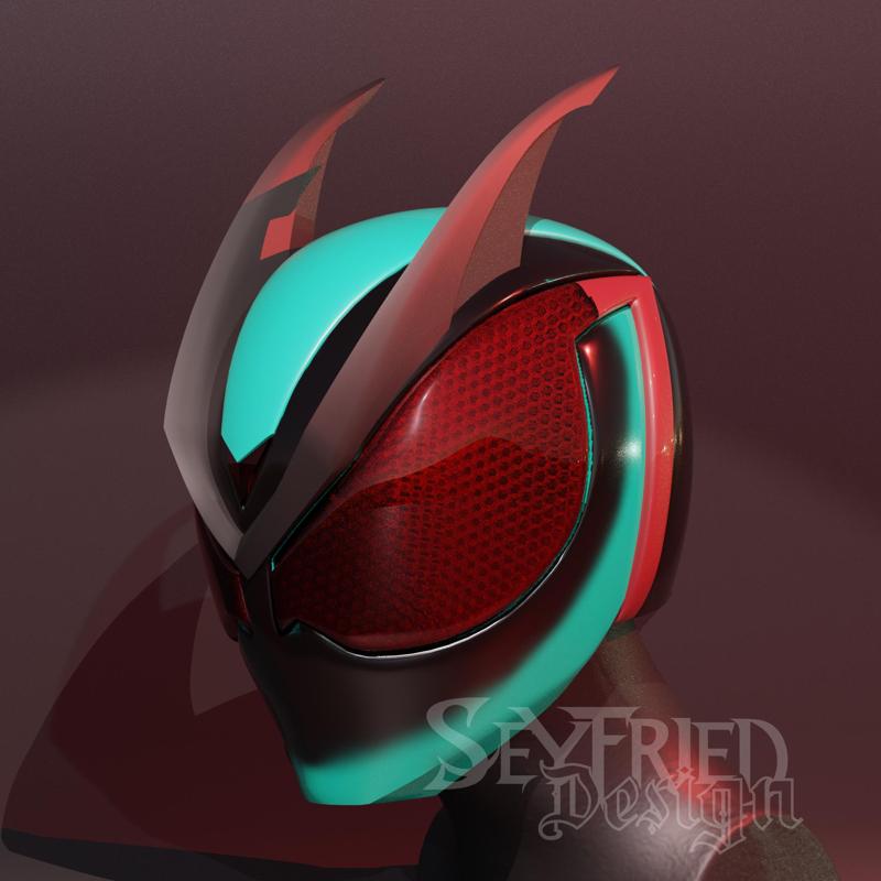 Kamen RiderZeztz cosplay helmet 3D printable STL file