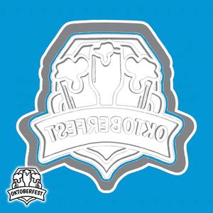 Oktoberfest cookie cutters - OctFest logo (style 2)