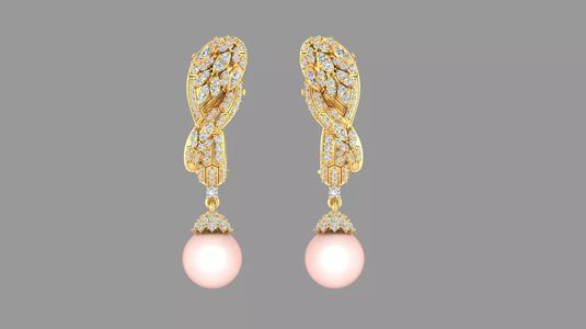 Earrings Bulgari Serpenti With Pearl
