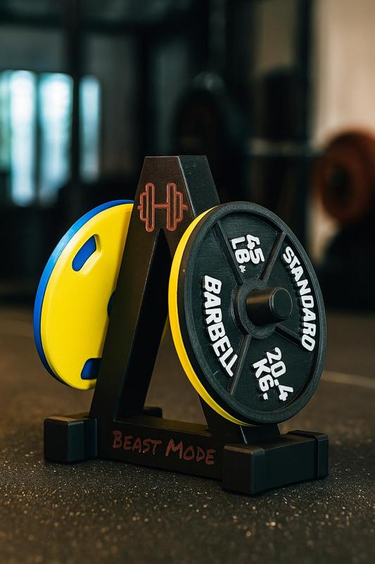 Coaster gym weight plate rack - golds gym 45 LBS