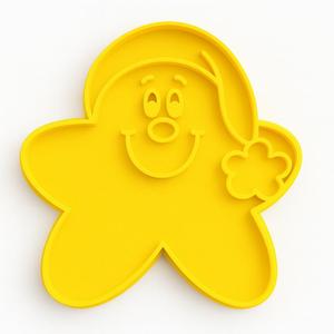 STAR COOKIE CUTTER WITH CHRISTMAS HAT